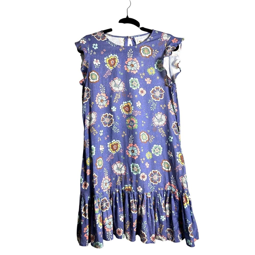 MARINE LAYER Laney Mini Dress NWT $128 Marlin Hibiscus Floral NO TIE Size S - Picture 4 of 9
